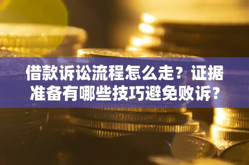 武汉借款诉讼流程怎么走？证据准备有哪些技巧避免败诉？