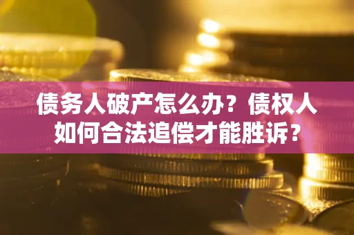 武汉债务人破产怎么办？债权人如何合法追偿才能胜诉？