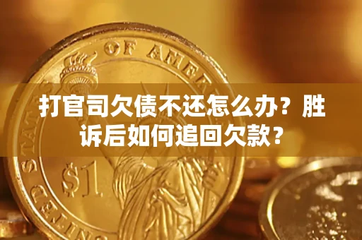 武汉打官司欠债不还怎么办？胜诉后如何追回欠款？