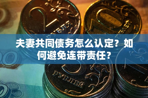 武汉夫妻共同债务怎么认定？如何避免连带责任？