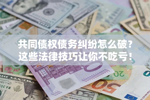 武汉共同债权债务纠纷怎么破？这些法律技巧让你不吃亏！