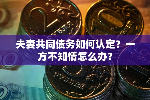 武汉夫妻共同债务如何认定？一方不知情怎么办？