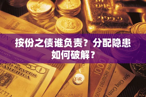 武汉按份之债谁负责？分配隐患如何破解？