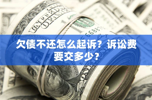 武汉欠债不还怎么起诉？诉讼费要交多少？