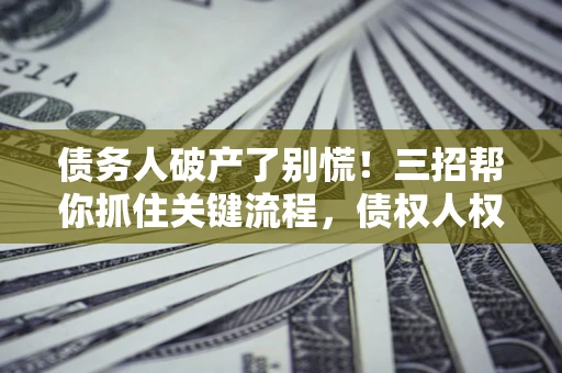 武汉债务人破产了别慌！三招帮你抓住关键流程，债权人权益不再缩水