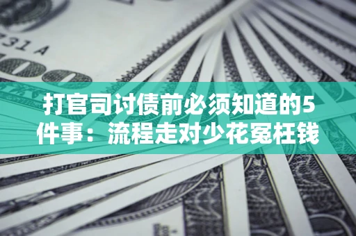 武汉打官司讨债前必须知道的5件事：流程走对少花冤枉钱