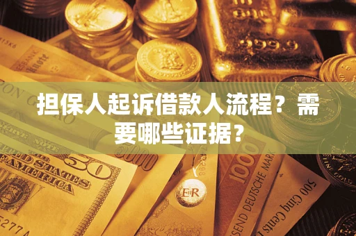 武汉担保人起诉借款人流程？需要哪些证据？