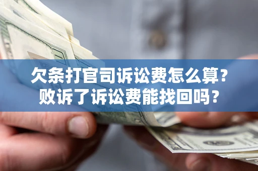 武汉欠条打官司诉讼费怎么算？败诉了诉讼费能找回吗？