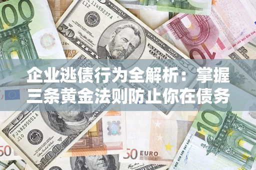 武汉企业逃债行为全解析：掌握三条黄金法则防止你在债务乱局中“踩雷”