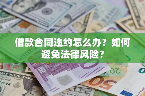 武汉借款合同违约怎么办？如何避免法律风险？