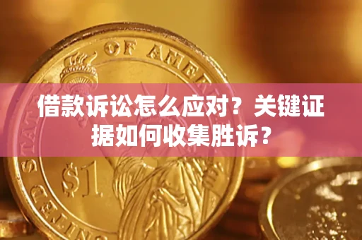 武汉借款诉讼怎么应对？关键证据如何收集胜诉？