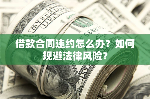 武汉借款合同违约怎么办？如何规避法律风险？