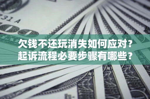 武汉欠钱不还玩消失如何应对？起诉流程必要步骤有哪些？